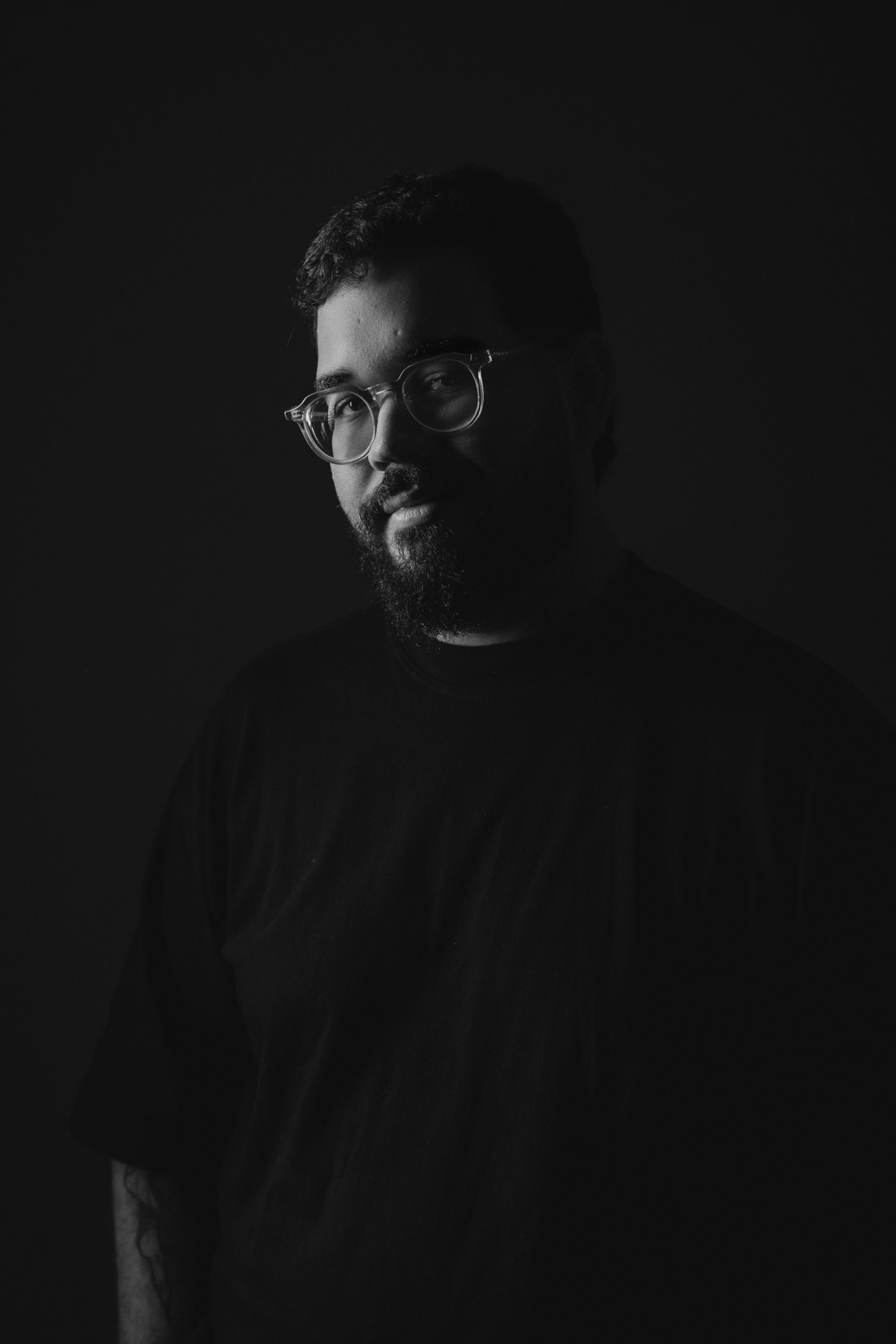Victor Ferreira — black and white studio portrait